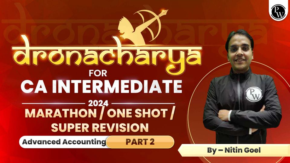 Nitin Goel
Advanced Accounts - 2
Dronacharya Batch