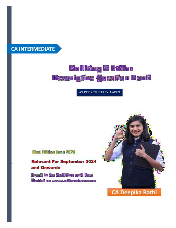Audit descriptive Question bank 
By:Deepika rathi 