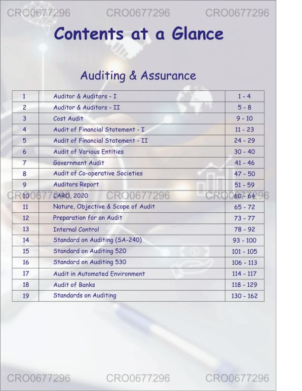 Audit summary book 
CA -inter