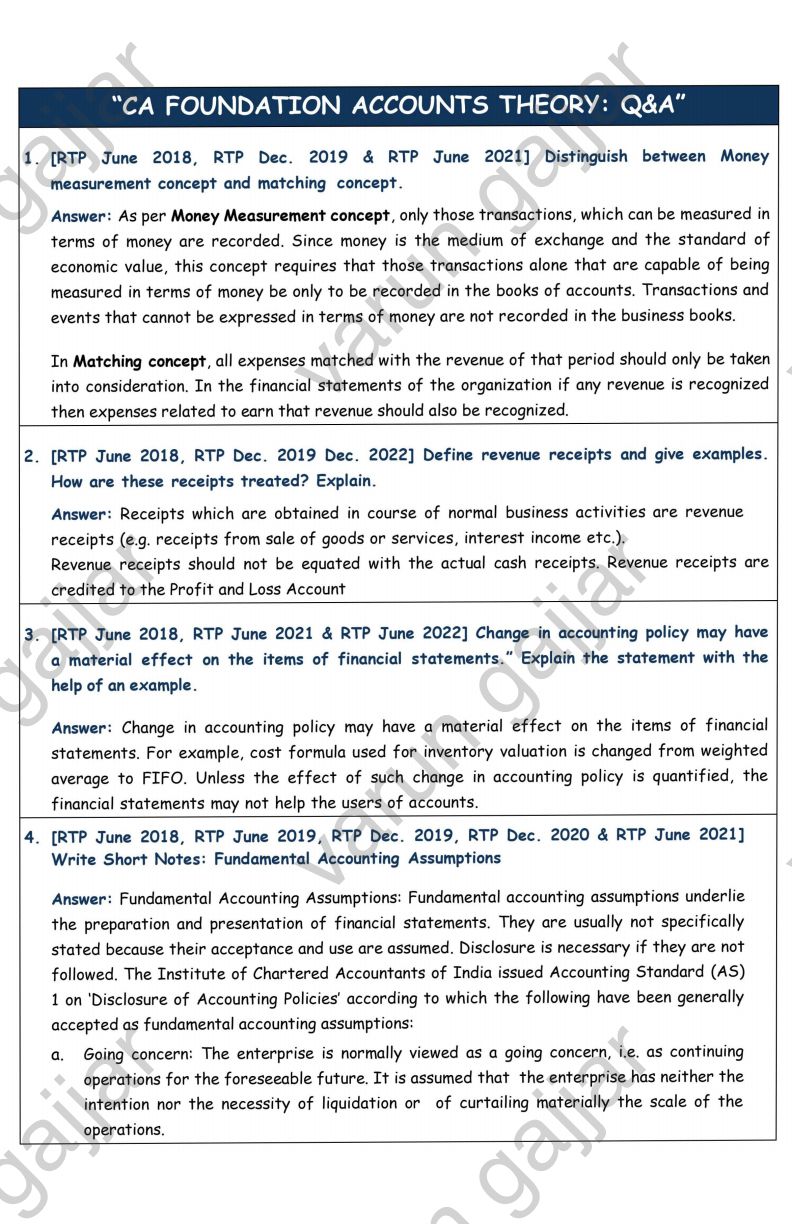 Account past year pyq mtp theory questions and answers
By gajjar sir 