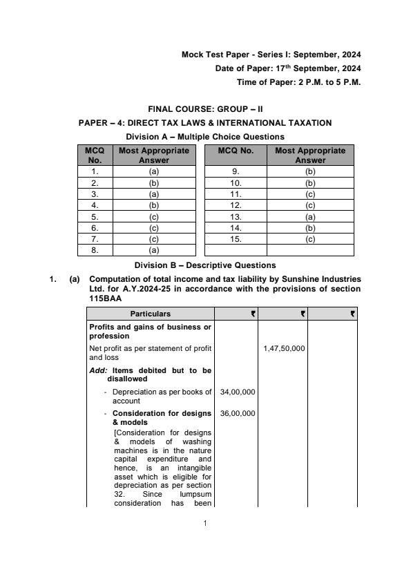 MTP 1 Answers For Nov 24 