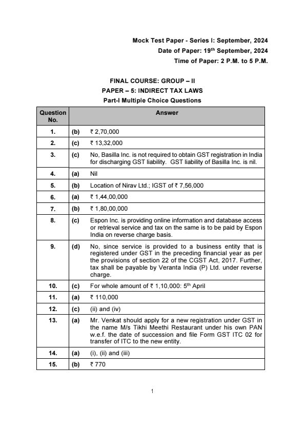 MTP 1 Answers For Nov 24 
