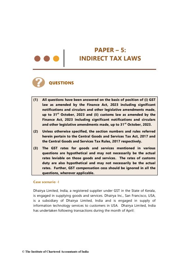May 24 Revision Test Paper For Practice 