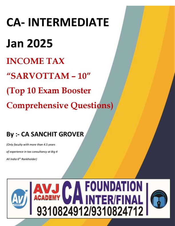 Income Tax Que 1 Total Income 
Expected Imp For Jan 25