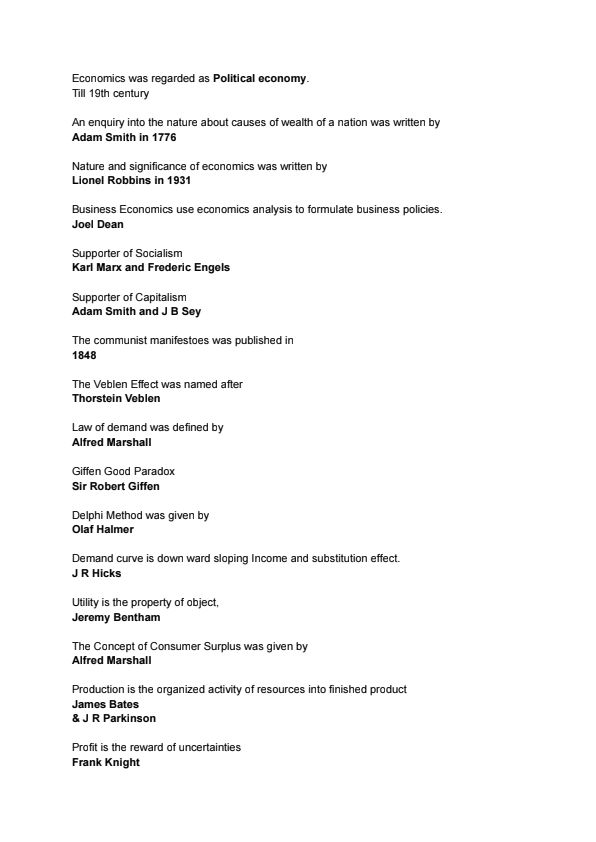 All Economist name list 