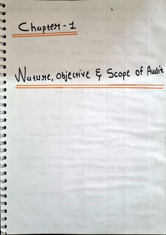 Download Audit handwritten notes Chapter 1 - Detailed NotesNotes at ...