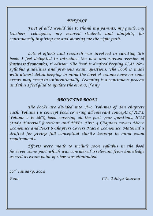 Economics MCQS BOOK by CA ADITYA  SHARMA 

●KISI KO PW KE LEC  FREE OF COST CHAHIYE  ??
☆DM ME ON TG - @DpandeyRrrrr