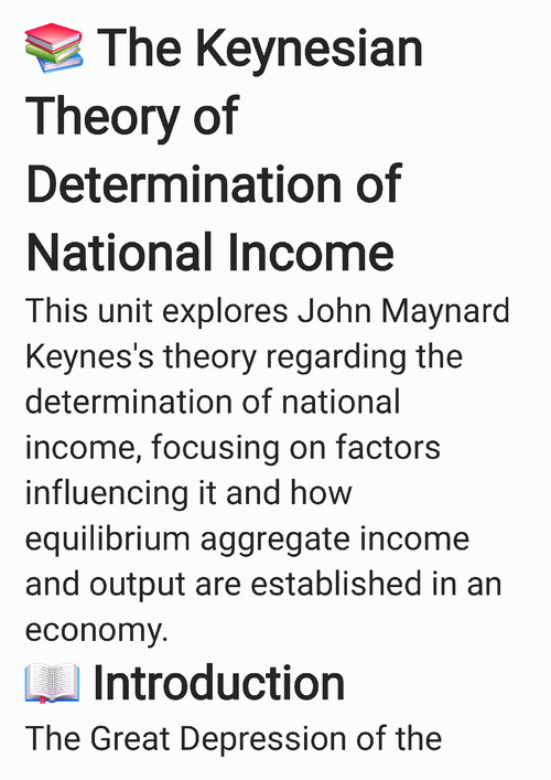 National income unit 1 concept and Exam oriented notes