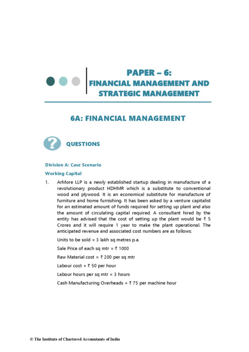 CA INTERMEDIATE 
SUBJECT:- FMSM
RTP FROM MAY 2024 TO MAY 2026