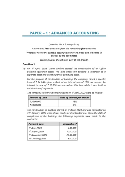 CA INTERMEDIATE 
SUBJECT:- ADVANCE ACCOUNT PYQ 
FROM MAY 2024 TO JANUARY 2026
