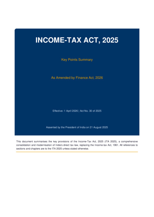 New income tax act 2025 summary book pdf