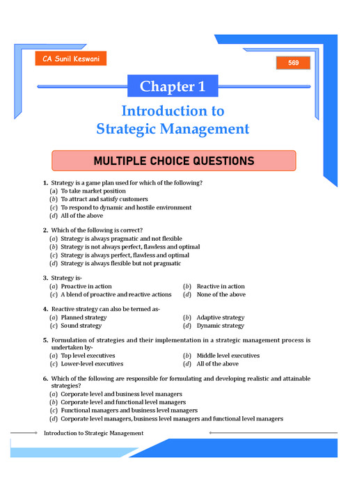 SM ch. 1 MCQ for practice