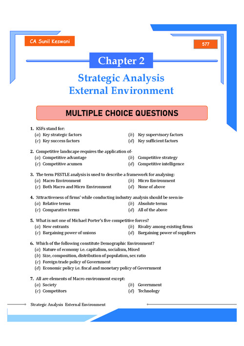 SM ch.2 MCQ for practice