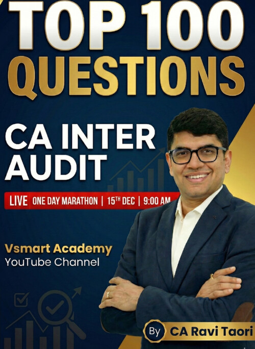 Audit 100 questions by ca ravi sir