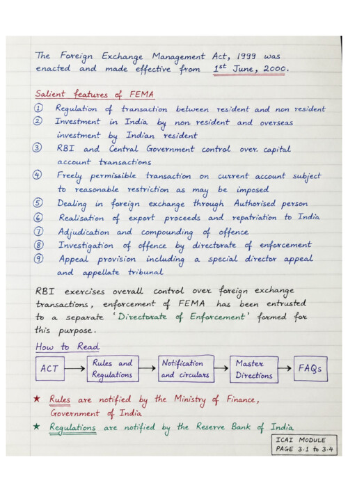 FEMA Handwritten Notes 