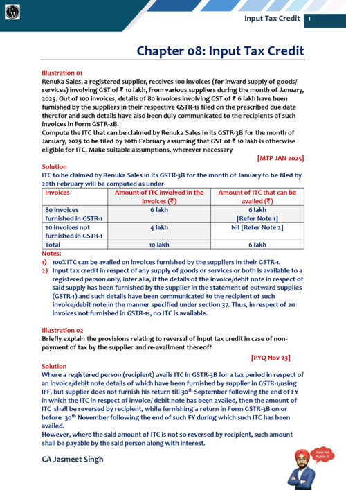 IDT - ITC Questions Bank (RTP's MTP's Pyq's till May 26 )