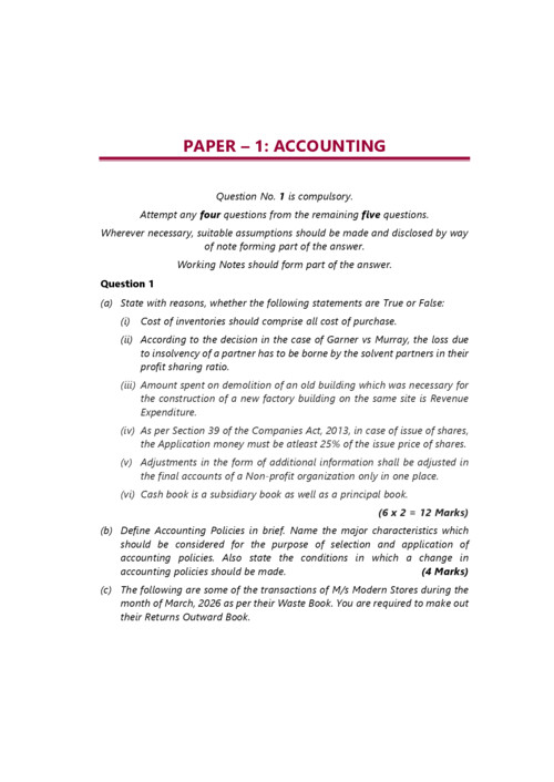 Accounting May 2026 Suggested Answers
Follow for more helpful content