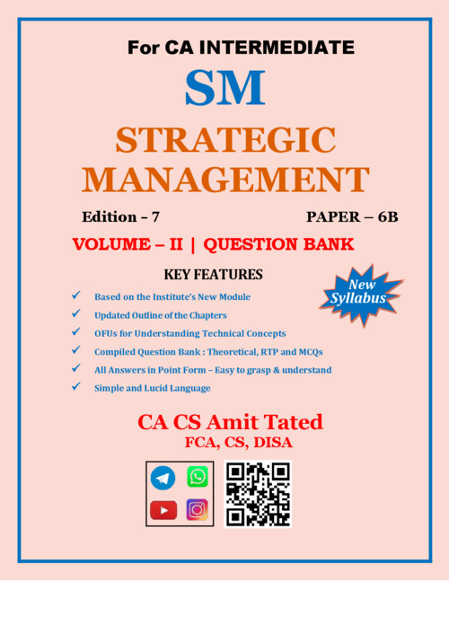 SM Question Bank latest 

If Anybody wants PW and VC Gurukul CA intermediate classes DM me ✔️