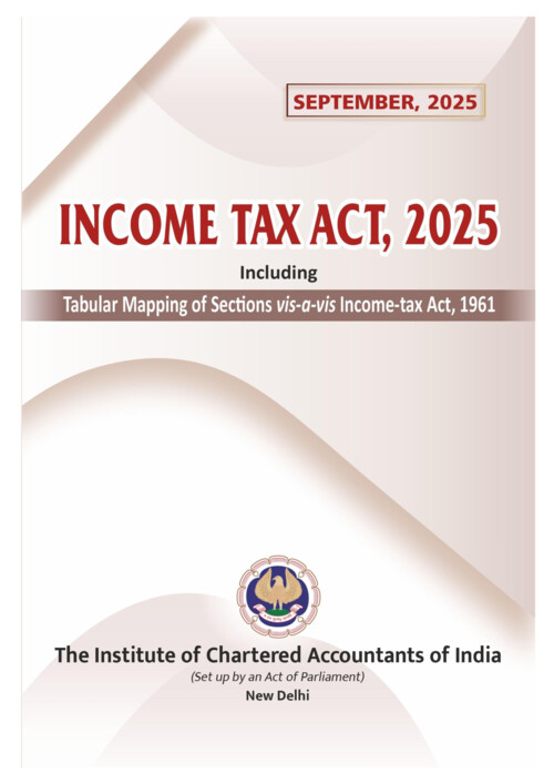Income Tax Act 2025 By ICAI 

If Anybody wants PW and VC Gurukul Classes DM me ✔️ 