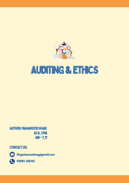 Auditing booklet for CA Intermediate examination...!!