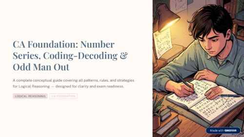 Number series coding decoding and odd man out series all concepts are covered of this chapter with MCQ Questions 