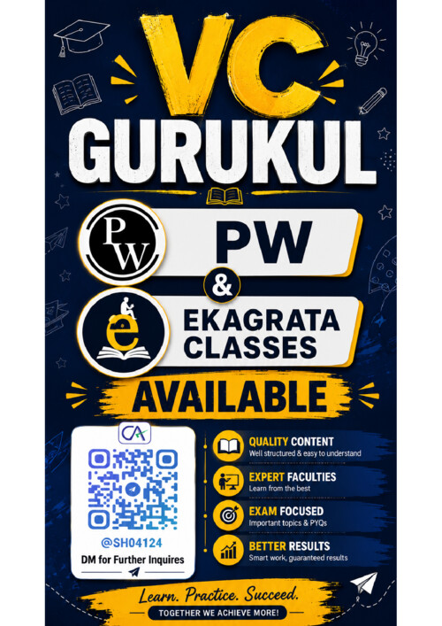 PW , VC GURUKUL, EKAGRATA Classes Available ✅

DM me on telegram @SH04124 for Further Inquires ✔️