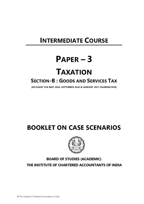 GST Case Scenario MCQ Booklet Latest Edition ✅ 

If Anybody wants PW, VC Gurukul and Ekagrata classes DM me ✔️