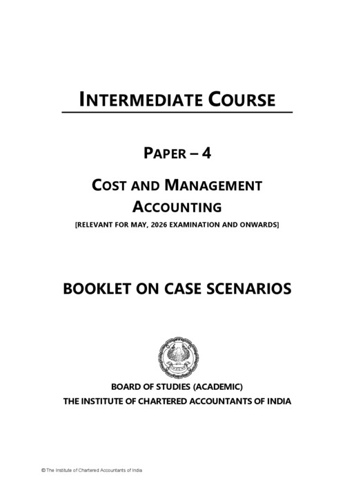 Cost Case Scenario MCQ Booklet Latest Edition ✅ 

If Anybody wants PW, VC Gurukul and Ekagrata classes DM me ✔️