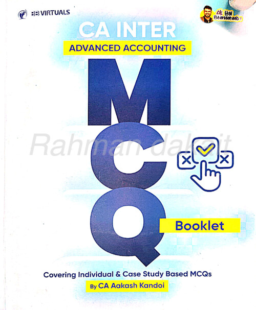 CA Aakash Kandoi MCQ Booklet Latest Edition ✅ 

If Anybody wants PW, VC Gurukul & Ekagrata classes DM me ✔️