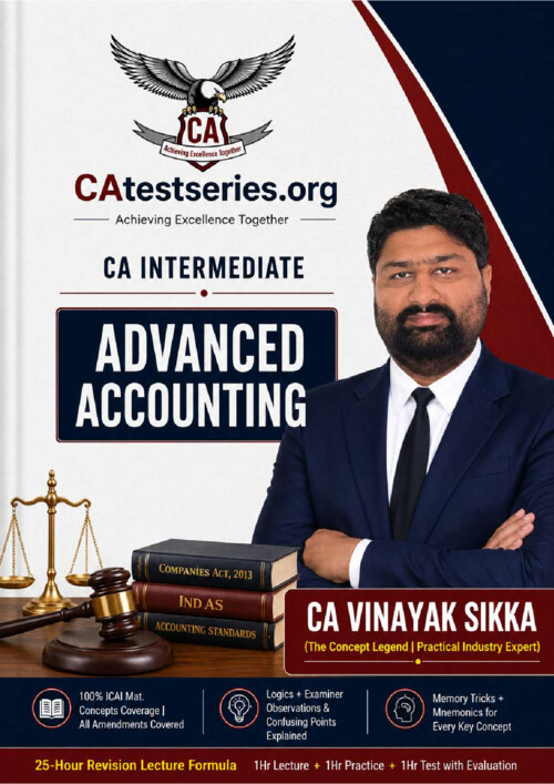 Advanced Accounting Question Bank By CA Test Series latest Edition ✅ 

If Anybody wants PW, VC Gurukul & Ekagrata classes DM me 