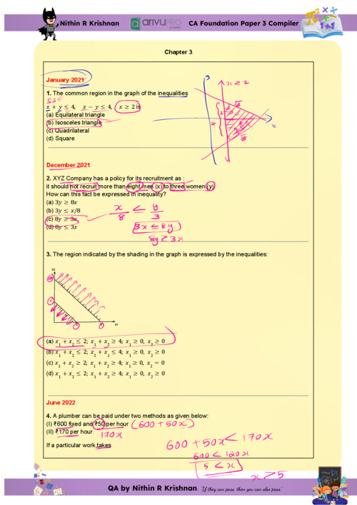 QA Chapter 3 PYQ of Last 12 attempts 

If Anybody wants PW, VC Gurukul and Parag Sir Classes DM me 