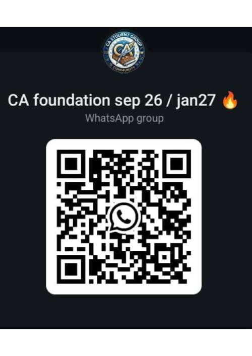 Join group for letest pyq, mtp, rtp, practice questions 
Only for study purpose  
Ca foundation sep 26 / may 27