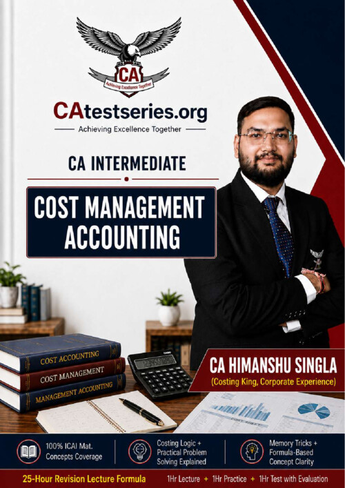 COST Question Bank By CA Test Series 

If Anybody wants PW, Vishwas CA and Ekagrata classes DM me ✅