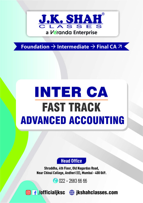 Jk Shah Sir Advanced Account Question Bank latest 

If Anybody wants PW, Vishwas CA and Parag Sir classes DM me ✅