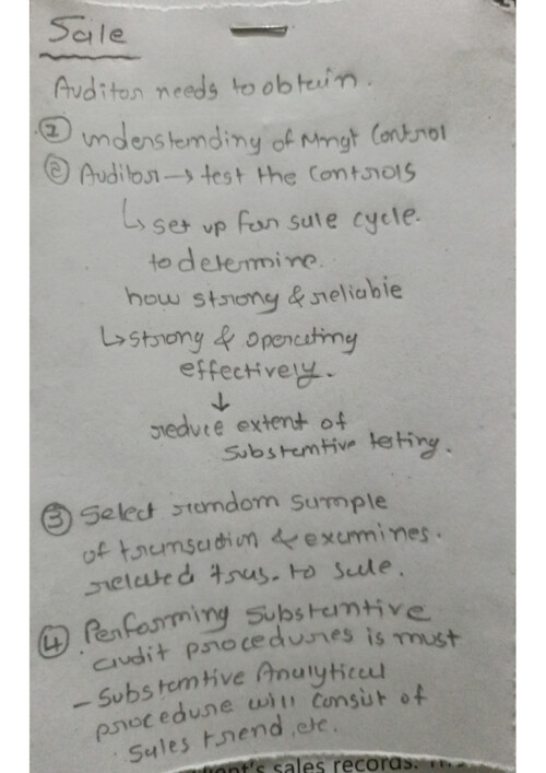 Ca inter 
Audit ch:-5 
Part:-2 profit and loss statement items 
Handwritten notes easy for effective reading 
Also read the schedule formate from modul
