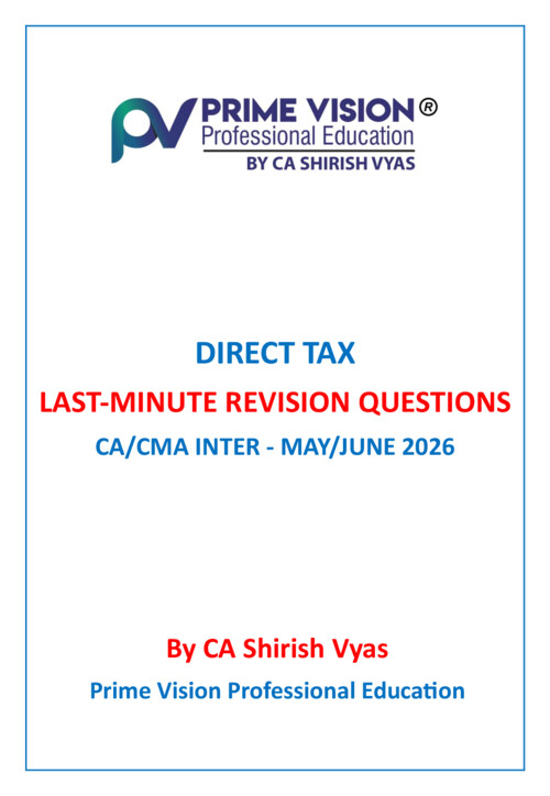 DT Last Day Revision Q - CA Shirish Vyas 