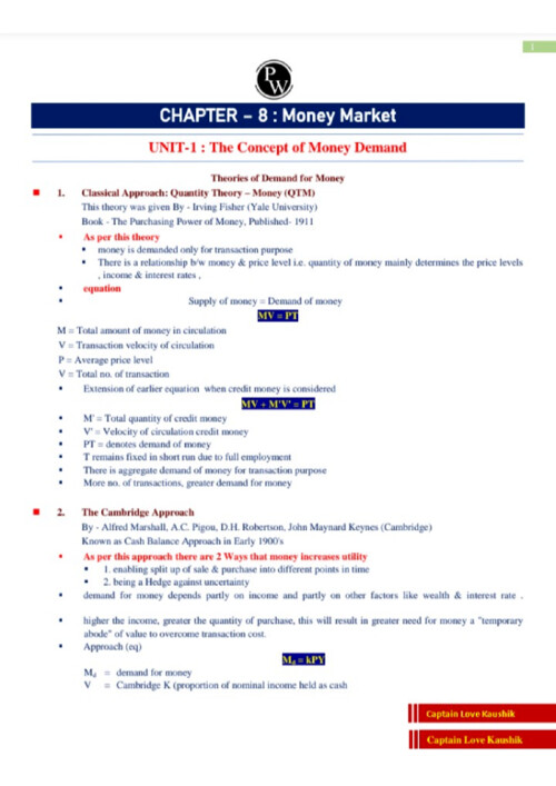 Love Sir's best Business Economics short notes