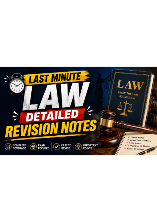 Last minute revision notes of Law By Shantam Sir #sep26exams 

If anybody wants PW, Vishwas Ca and Parag Sir Classes DM me