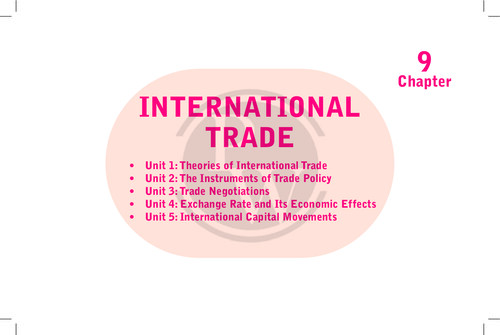 Chapter 9 International Trade Notes
By Love Kaushik Sir (PW Notes)
All Units Are Available in this Notes