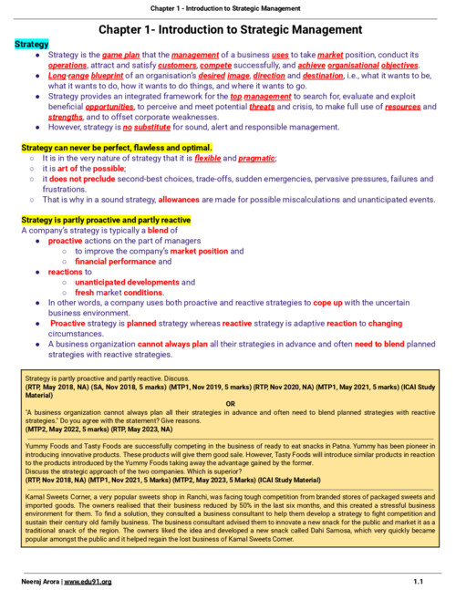 Detailed notes 