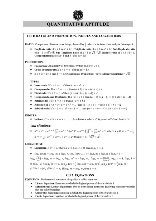  ALL FORMULAS 
