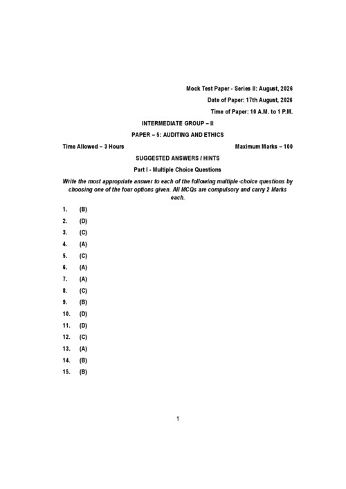 CA inter September 26 MTP series ll solutions 