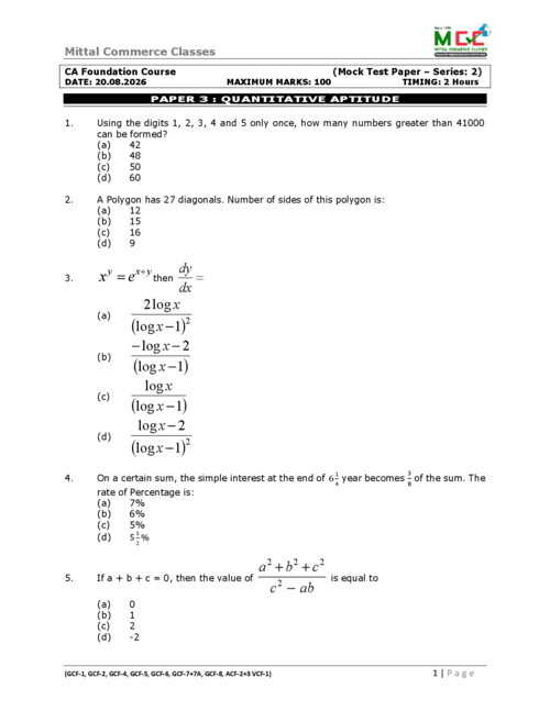 QA practice paper 