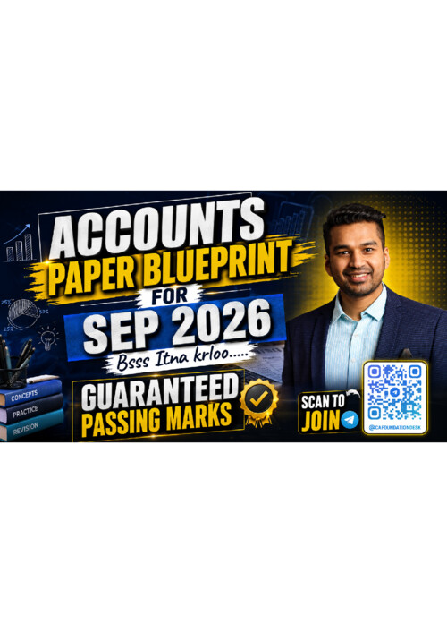 Accounts Paper Blueprint For #Sep2026exams 

Bsss itna krlooo.....

If anybody wants PW, Vishwas Ca and Parag Sir Classes DM me 