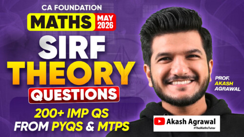 200 Theory Questions by Aakash Aggarwal Sir latest sep2026exams 

If anybody wants PW, Vishwas Ca and Parag Sir Classes DM me 