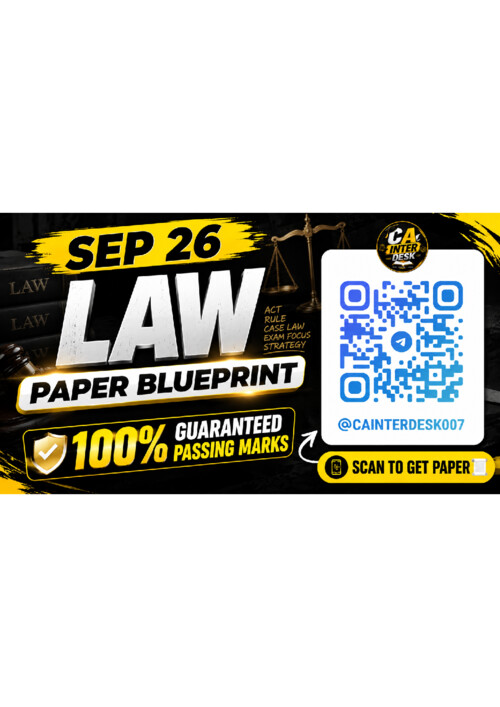 Law Sep26 exams Paper Blueprint 

100% Guaranteed Passing Marks 

Scan To Get ✓ 
