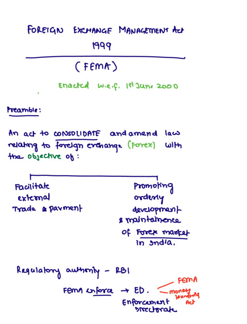 FEMA Ca inter handwritten notes
