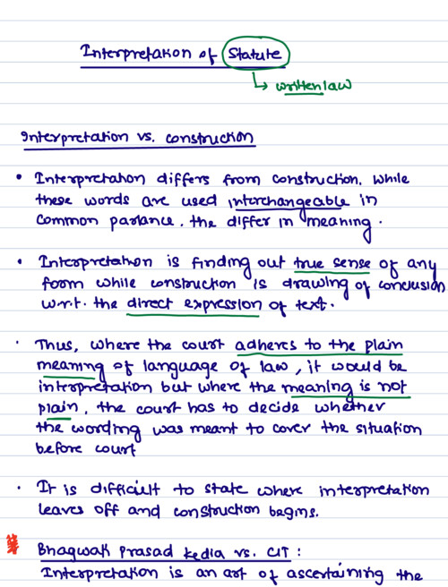 IOS Ca inter handwritten notes