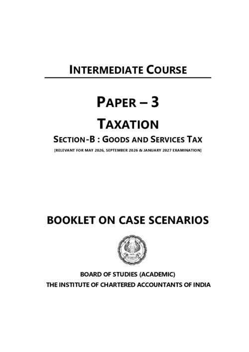 Gst ICAl case scenarios booklet 