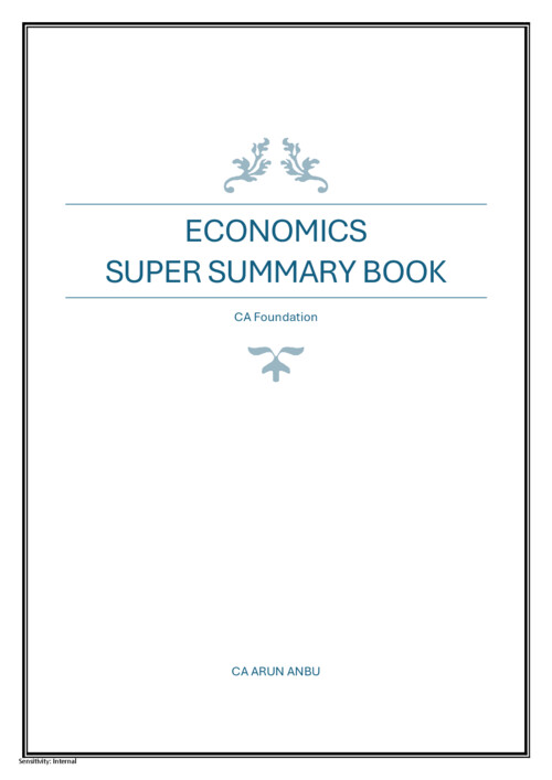 Economic summary notes 